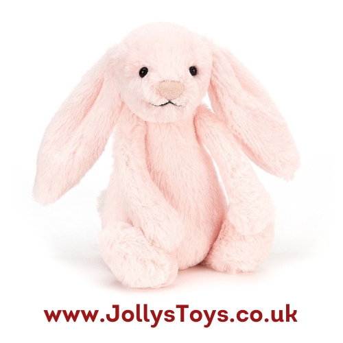 Jellycat Bashful Pink Bunny with Rattle